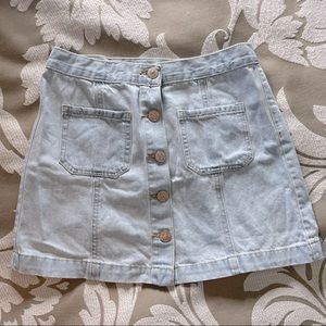 Denim Mini Skirt Forever 21 Size 27 waist